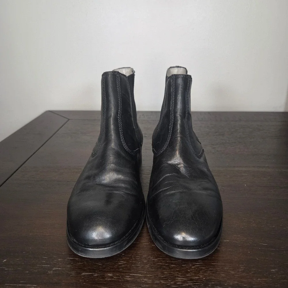 AllSaints Gus Chelsea Boots Men's US 7 EU 40 UK 6 Black Leather Designer